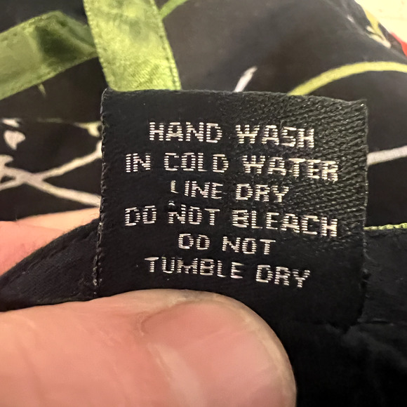 RAVIYA Skirt 100% Cotton Tropical Floral Side Zip & Bow Short Lined Women Medium - Picture 7 of 7